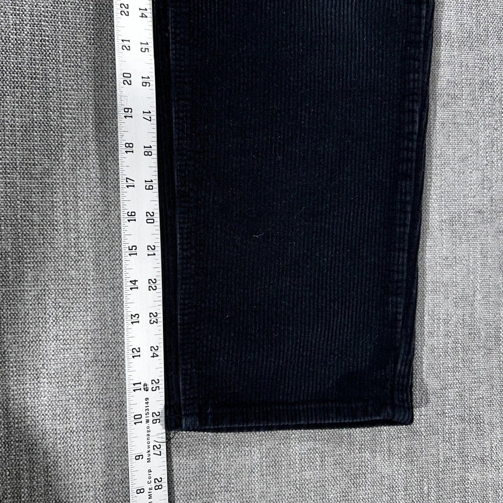 Empyre Corduroy Pants Mens 28 Black Good Skate Baggy Wide Wale Straight Leg